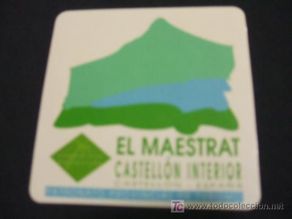 Carteles de turismo: ADHESIVO - EL MAESTRAT - CASTELLON INTERIOR - PATRONATO PROVINCIAL DE TURISMO -